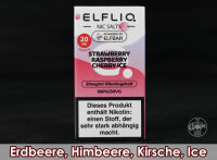 ElfLiq Liquid 10ml | Strawberry Raspberry Cherry Ice | 20mg