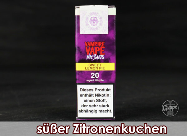 Vampire Vape Liquid 10ml | Sweet Lemon Pie 20mg