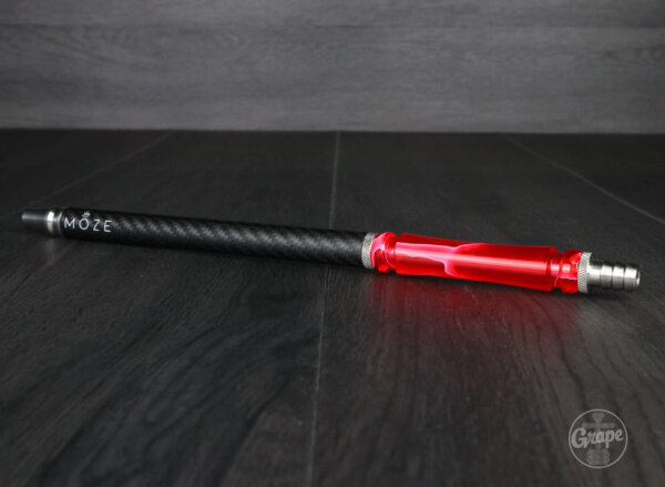 Moze | Mundstück | wavy red | Carbon Edelstahl